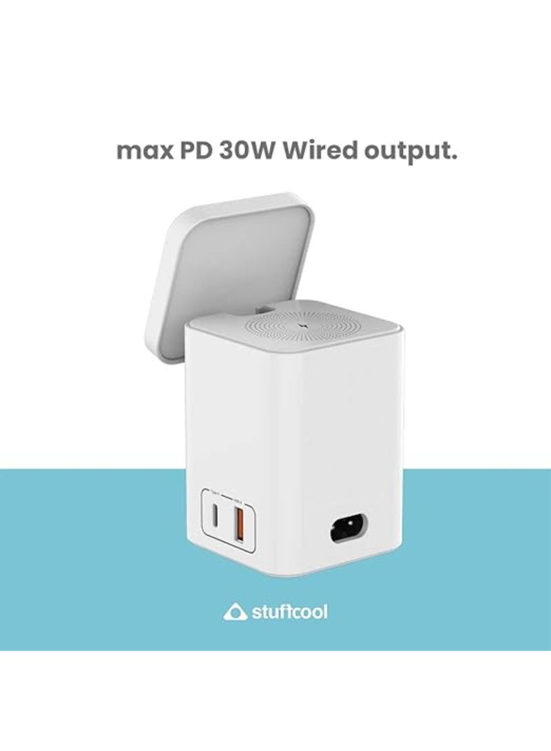 Stuffcool Renewed - Magic 2 in 1 Magnetic Wireless Charging Station - Image 3